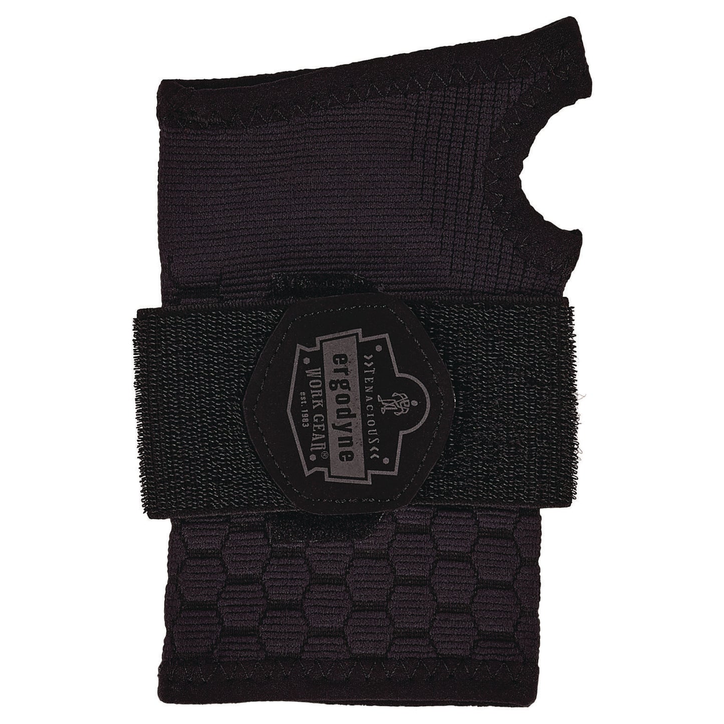 ergodyne ProFlex 680 Wrist Support Sleeve - Single Strap, Large, Fits Left Hand/Right Hand, Black (16628)