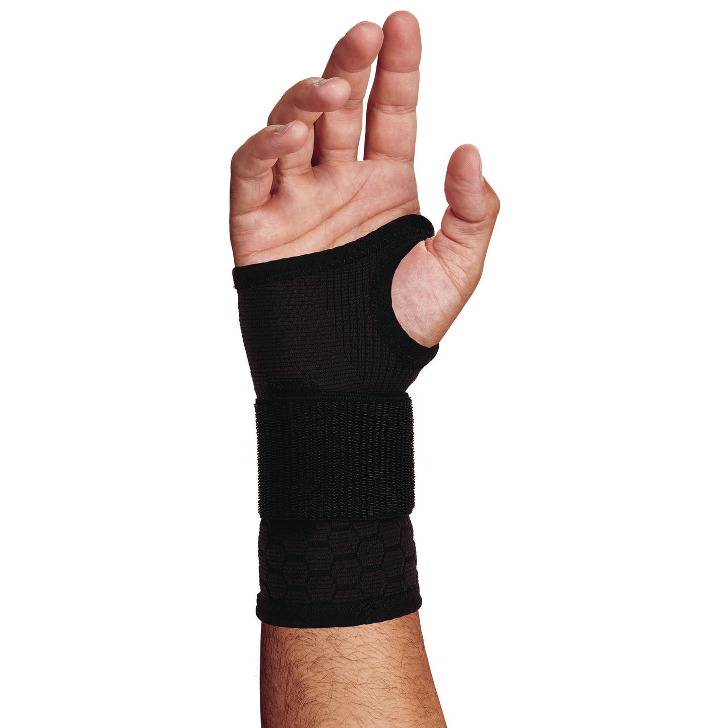 ergodyne ProFlex 680 Wrist Support Sleeve - Single Strap, X-Large, Fits Left Hand/Right Hand, Black (16629)