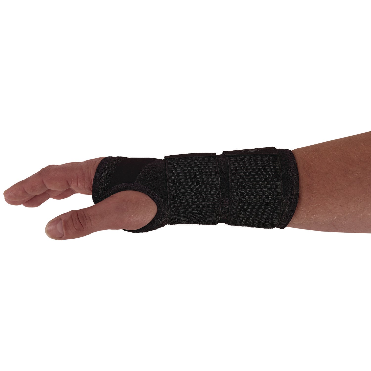 ergodyne ProFlex 4015 Wrist Brace Support with Double Strap, Large, Fits Left Hand, Black (70150)