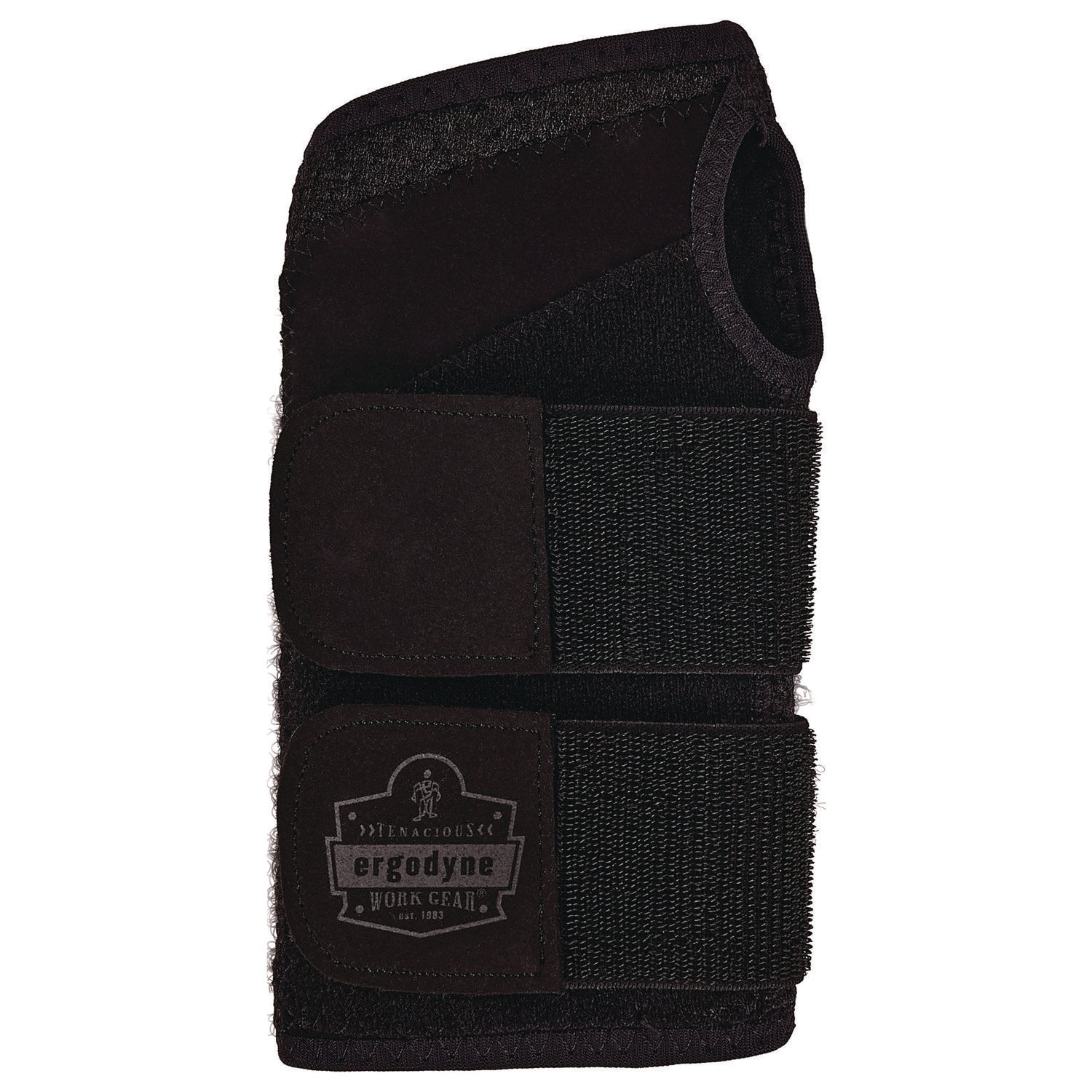 ergodyne ProFlex 4015 Wrist Brace Support with Double Strap, Large, Fits Left Hand, Black (70150)