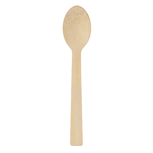 Dixie Bamboo Cutlery, Spoon, Light Golden, 100/Pack, 10 Packs/Carton (ANSBAM)