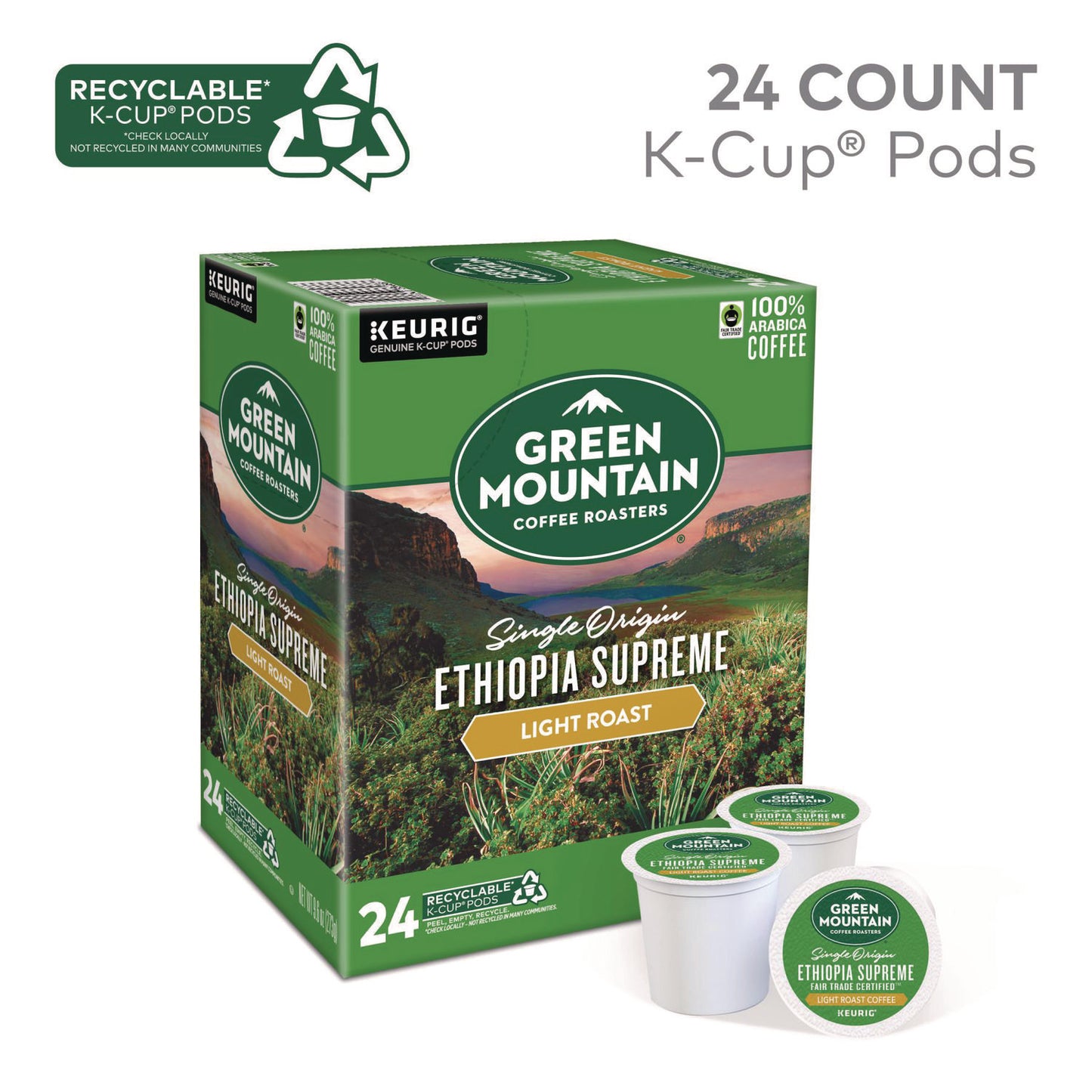 Keurig Ethiopian Supreme K-Cups, 24/Box (8488)