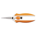 Fiskars Micro-Tip Easy Action Scissors, 6.1" Long, 1.75 Cut Length, Orange/White Handle (1069767)