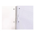 Universal Wirebound Notebook, 3-Subject, Medium/College Rule, Black Cover, (120) 11 x 8.5 Sheets (66400)