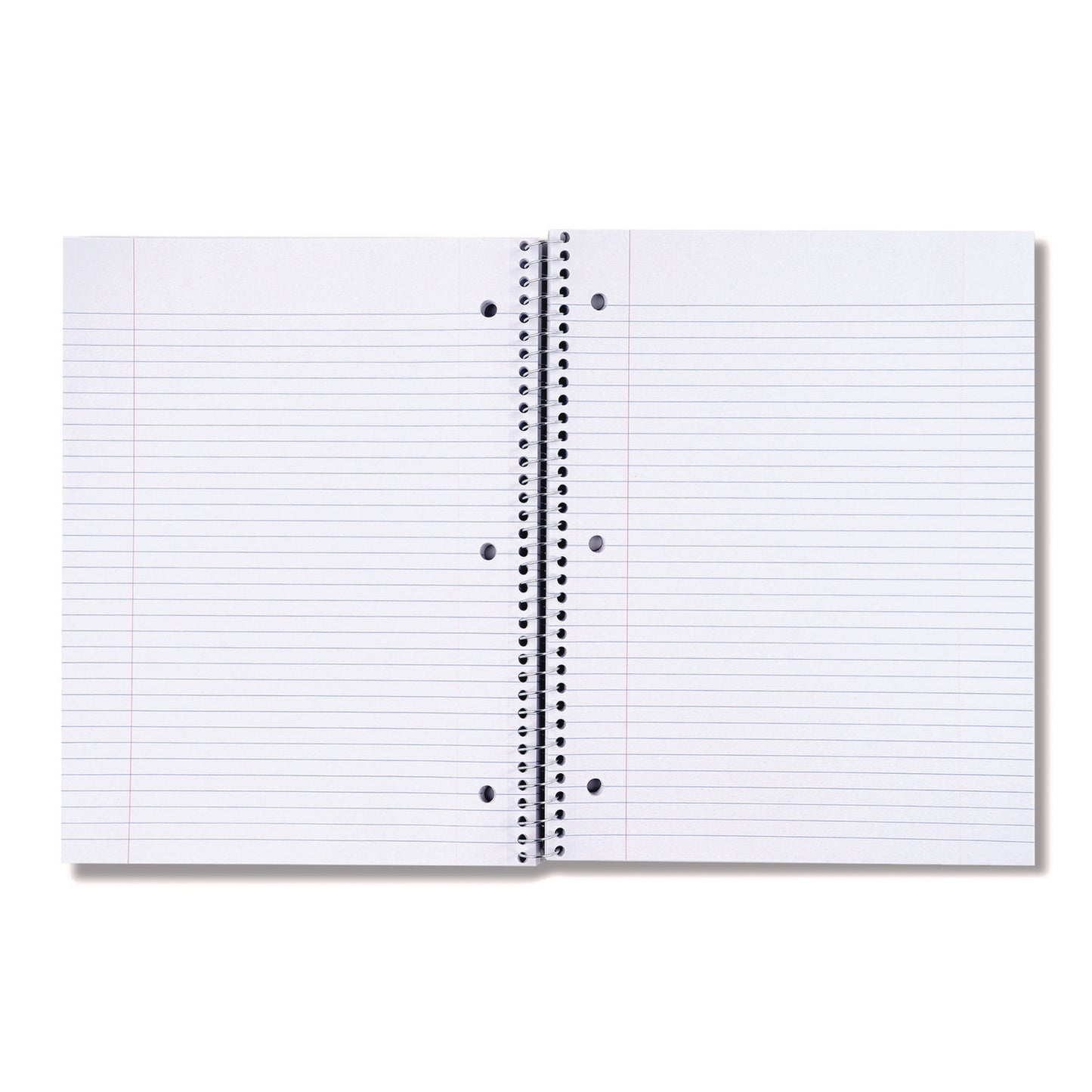 Universal Wirebound Notebook, 3-Subject, Medium/College Rule, Black Cover, (120) 11 x 8.5 Sheets (66400)