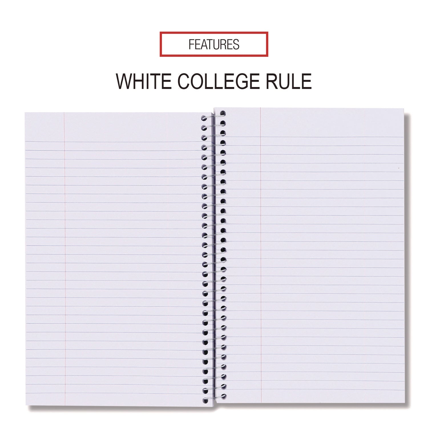 Universal Wirebound Notebook, 3-Subject, Medium/College Rule, Black Cover, (120) 9.5 x 6 Sheets (66410)