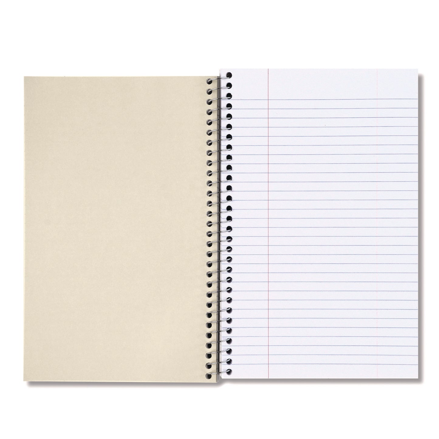 Universal Wirebound Notebook, 3-Subject, Medium/College Rule, Black Cover, (120) 9.5 x 6 Sheets (66410)