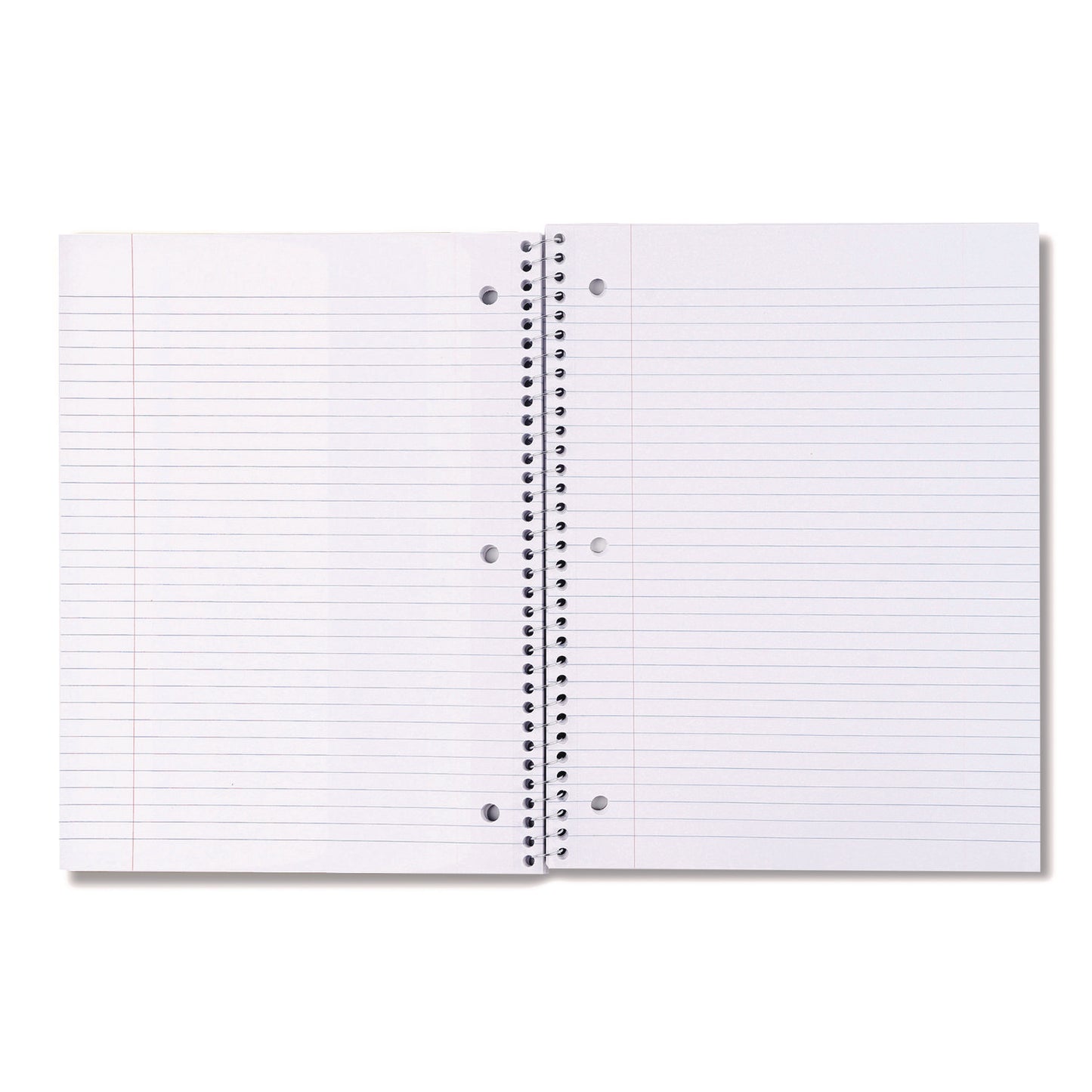 Universal Wirebound Notebook, 1-Subject, Medium/College Rule, Black Cover, (70) 10.5 x 8 Sheets (66610)