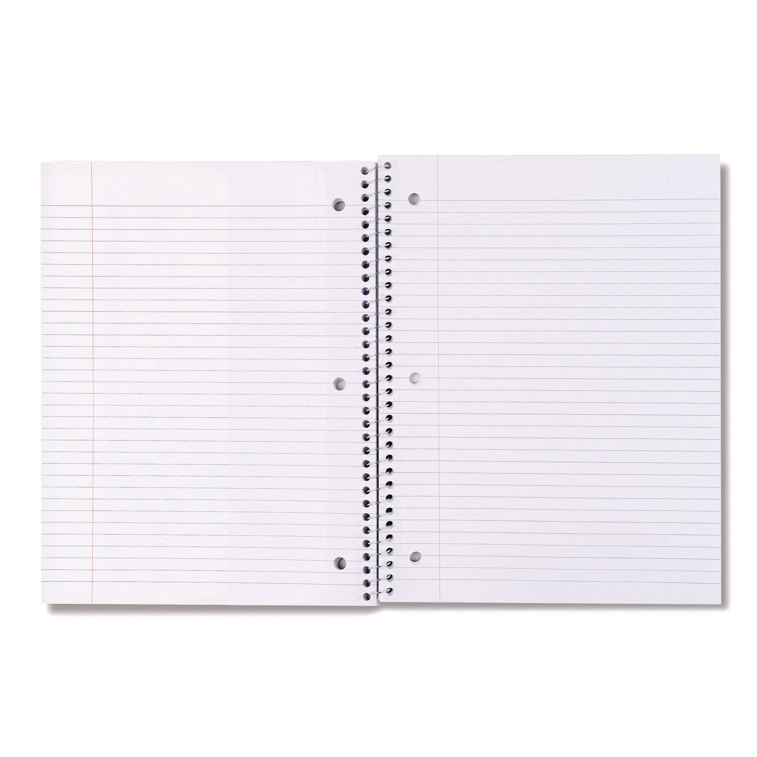 Universal Wirebound Notebook, 1-Subject, Medium/College Rule, Assorted Cover Colors, (70) 10.5 x 8 Sheets, 4/Pack (66614)