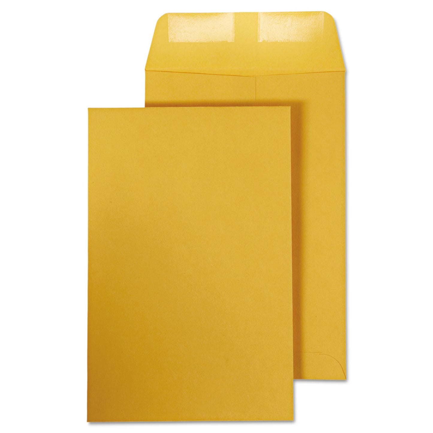 Quality Park Catalog Envelope, 28 lb Bond Weight Kraft, #1, Square Flap, Gummed Closure, 6 x 9, Brown Kraft, 100/Box (40767)