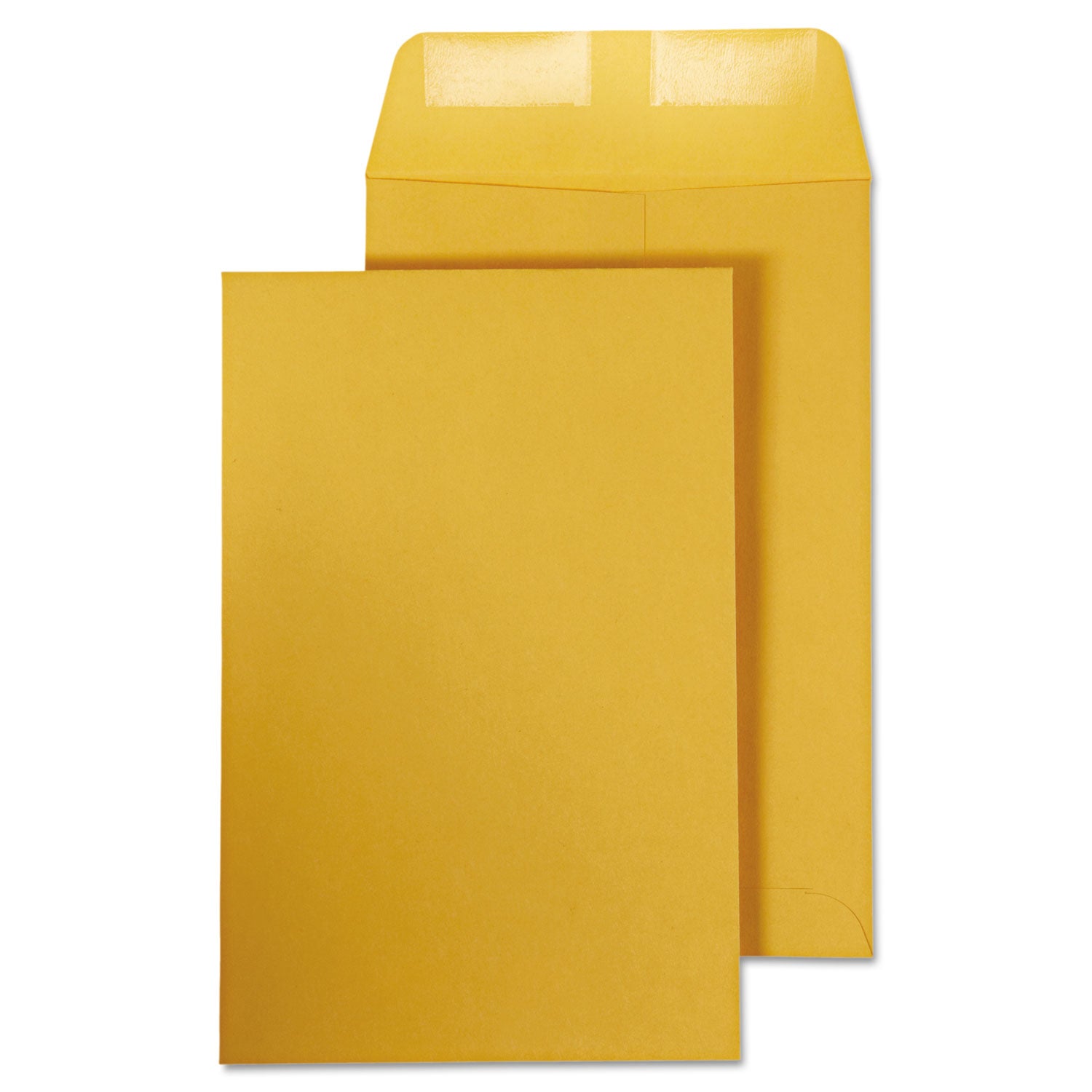 Quality Park Catalog Envelope, 28 lb Bond Weight Kraft, #1, Square Flap, Gummed Closure, 6 x 9, Brown Kraft, 100/Box (40767)