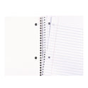 Universal Wirebound Notebook, 1-Subject, Wide/Legal Rule, Black Cover, (70) 10.5 x 8 Sheets (66620)