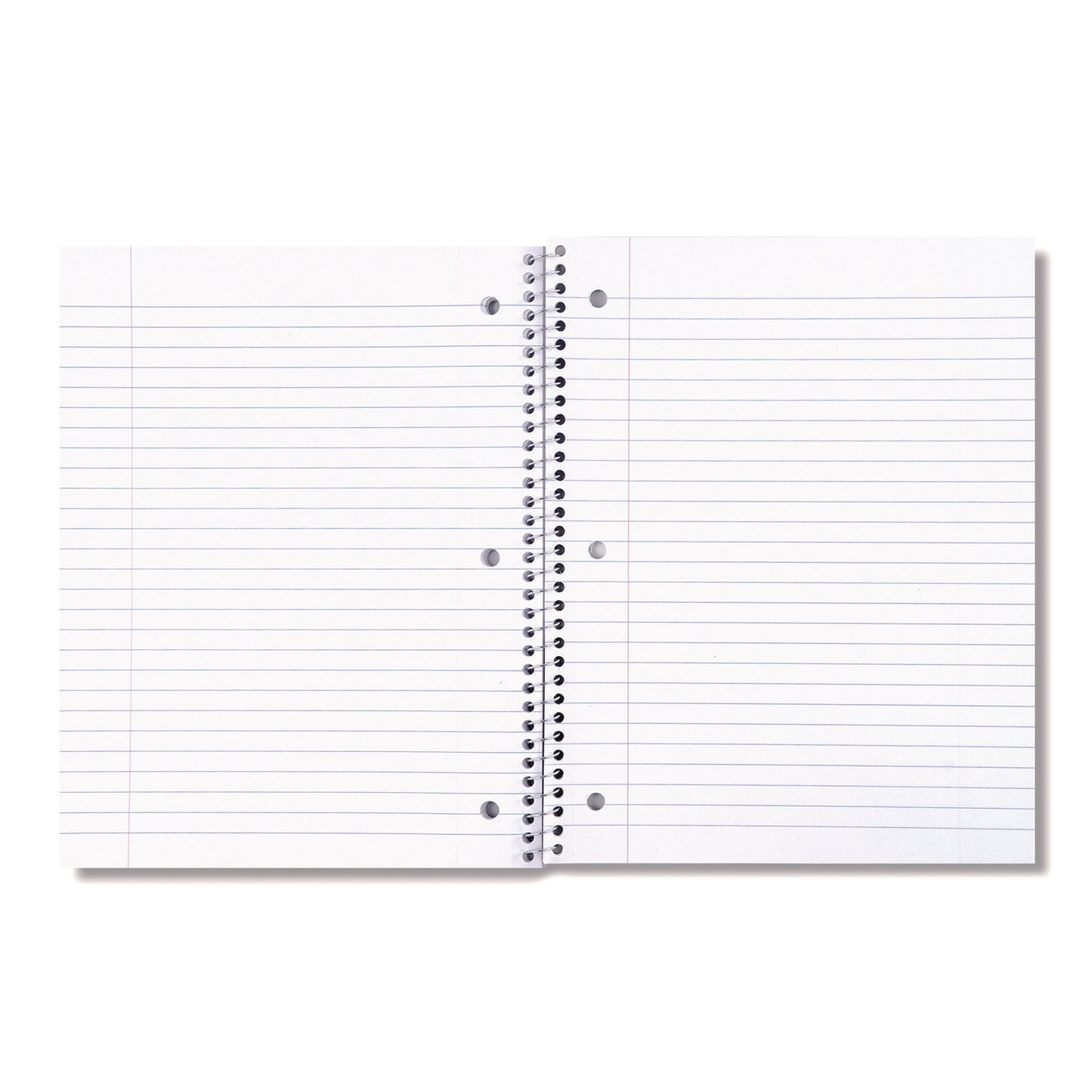 Universal Wirebound Notebook, 1-Subject, Wide/Legal Rule, Black Cover, (70) 10.5 x 8 Sheets (66620)