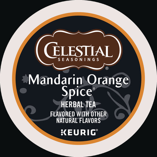 Celestial Seasonings Mandarin Orange Spice Herb Tea K-Cups, 96/Carton (14735CT)