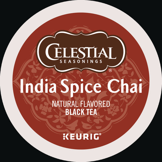 Celestial Seasonings India Spice Chai Tea K-Cups, 24/Box (14738)