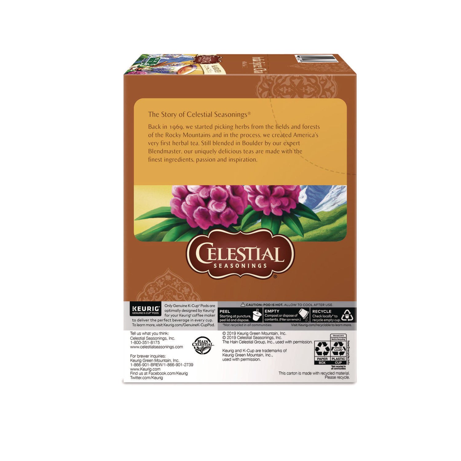 Celestial Seasonings India Spice Chai Tea K-Cups, 24/Box (14738)