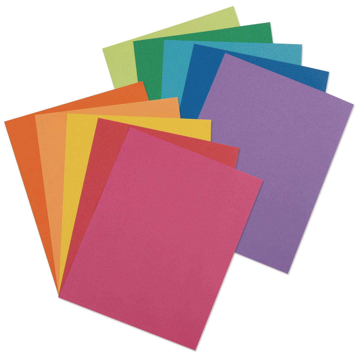 Pacon Array Card Stock, 65 lb Cover Weight, 8.5 x 11, Assorted Lively Colors, 250/Pack (101199)