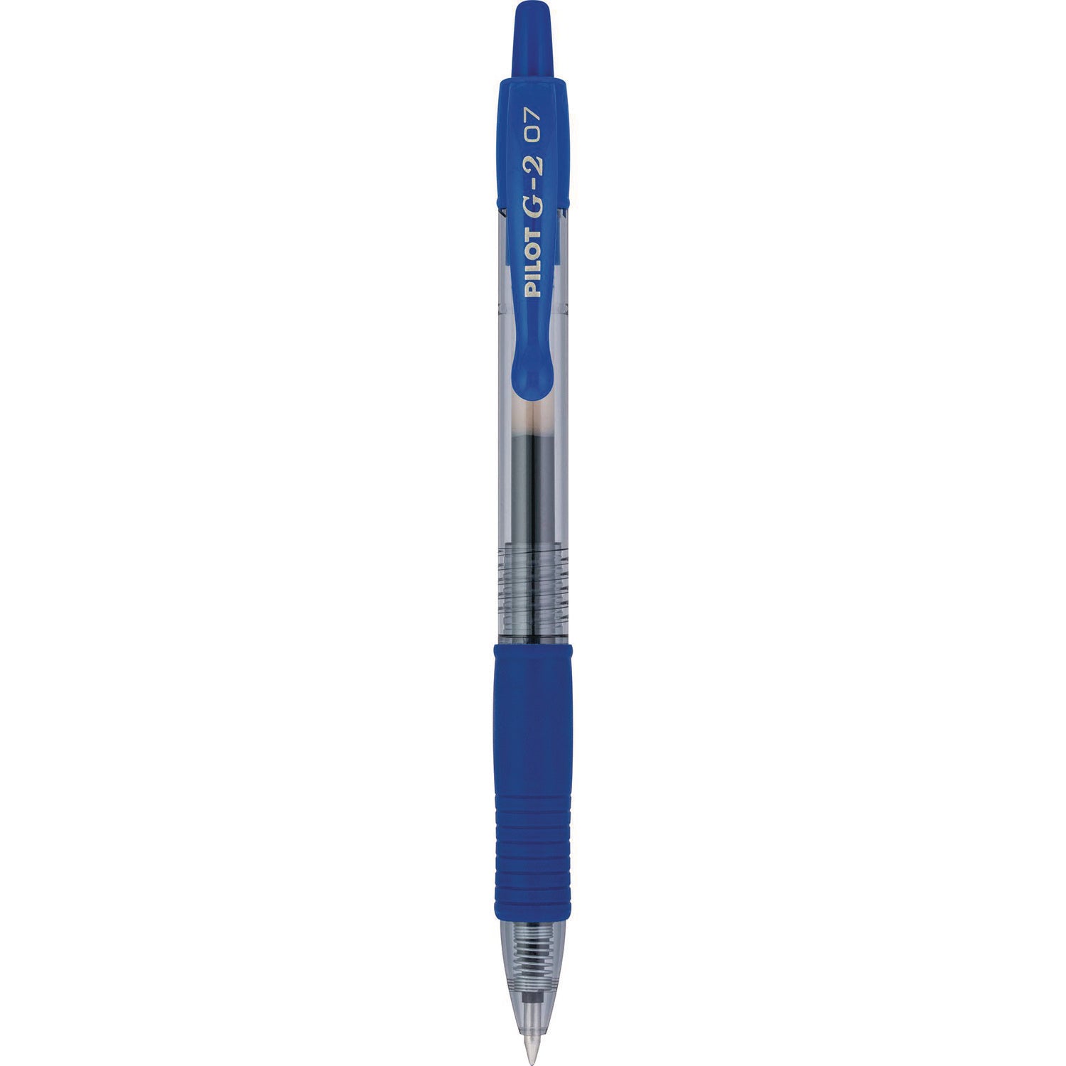 Pilot G2 Premium Gel Pen Convenience Pack, Retractable, Fine 0.7 mm, Blue Ink, Smoke/Blue Barrel, 36/Pack (84066)