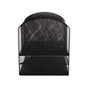 Safco Onyx Mesh Desk Organizer with Two Horizontal and Six Upright Sections, Letter Size Files, 13.25" x 11.5" x 13", Black (3255BL)