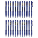 Zebra Z-Grip Ballpoint Pen, Retractable, Medium 1 mm, Blue Ink, Translucent Blue/Blue Barrel, 24/Pack (12225)