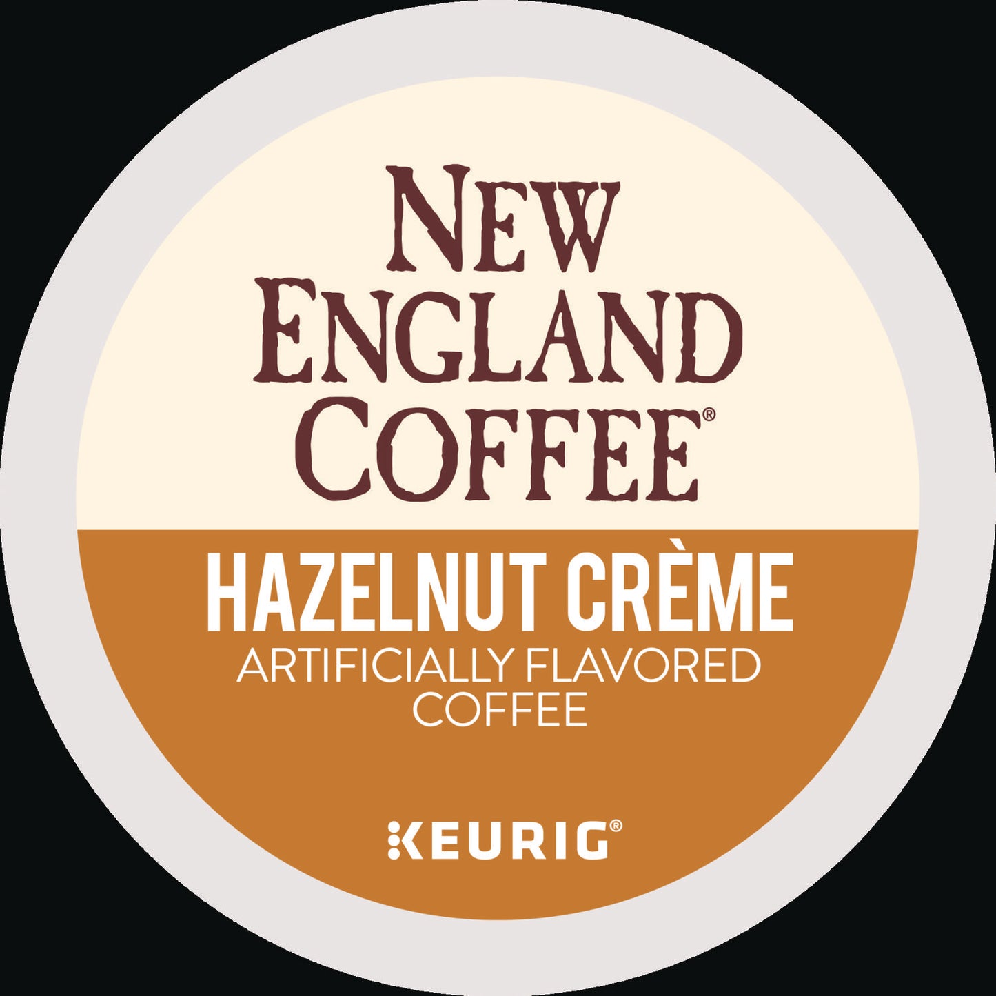 New England Coffee Hazelnut Creme K-Cup Pods, 24/Box (0040)