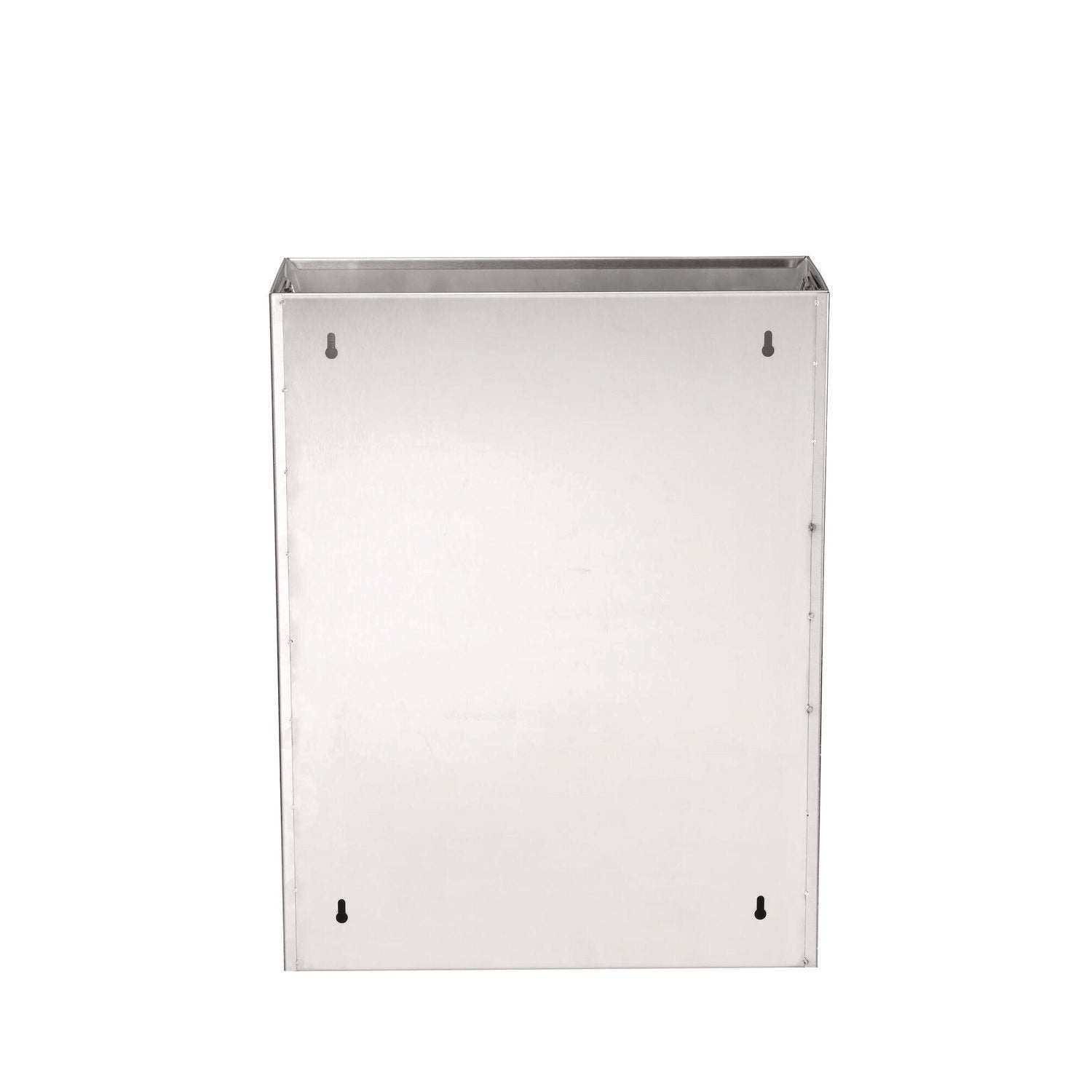 Alpine Stainless Steel Surface-Mounted Waste Receptacle, 6.4 gal, Brushed Stainless Steel (ALP491)