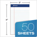 Ampad Perforated Writing Pads, Narrow Rule, 50 White 5 x 8 Sheets, Dozen (20304)