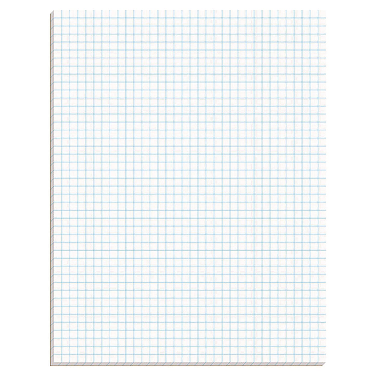 Ampad Quadrille Pads, Quadrille Rule (4 sq/in), 50 White (Standard 15 lb Bond) 8.5 x 11 Sheets (22030C)