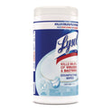 LYSOL Brand Disinfecting Wipes, 1-Ply, 7 x 7.25, Crisp Linen, White, 80 Wipes/Canister, 6 Canisters/Carton (89346CT)