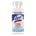 LYSOL Brand Disinfecting Wipes, 1-Ply, 7 x 7.25, Crisp Linen, White, 80 Wipes/Canister, 6 Canisters/Carton (89346CT)