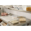 Rubbermaid Commercial SpaceSaver Square Containers, 2 qt, 8.8 x 8.75 x 2.7, Clear, Plastic (6302CLE)