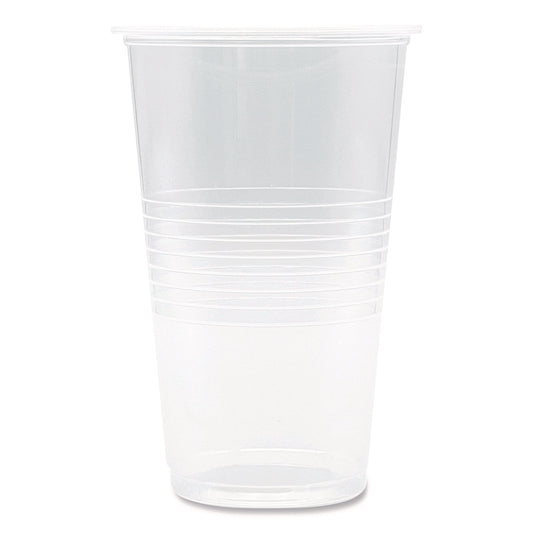 Boardwalk Translucent Plastic Cold Cups, 20 oz, Clear, 50/Pack (TRANSCUP20PK)