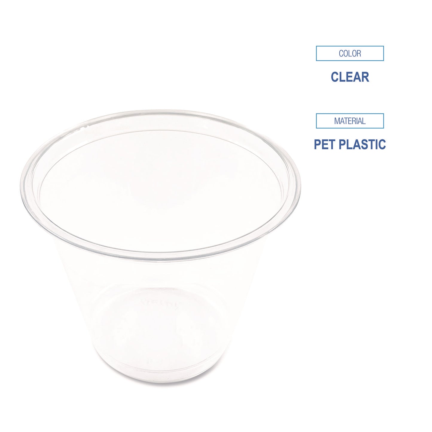 Boardwalk Clear Plastic PET Cups, 9 oz, 50/Pack (PET9SPK)