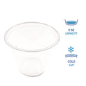 Boardwalk Clear Plastic PET Cups, 9 oz, 50/Pack (PET9SPK)