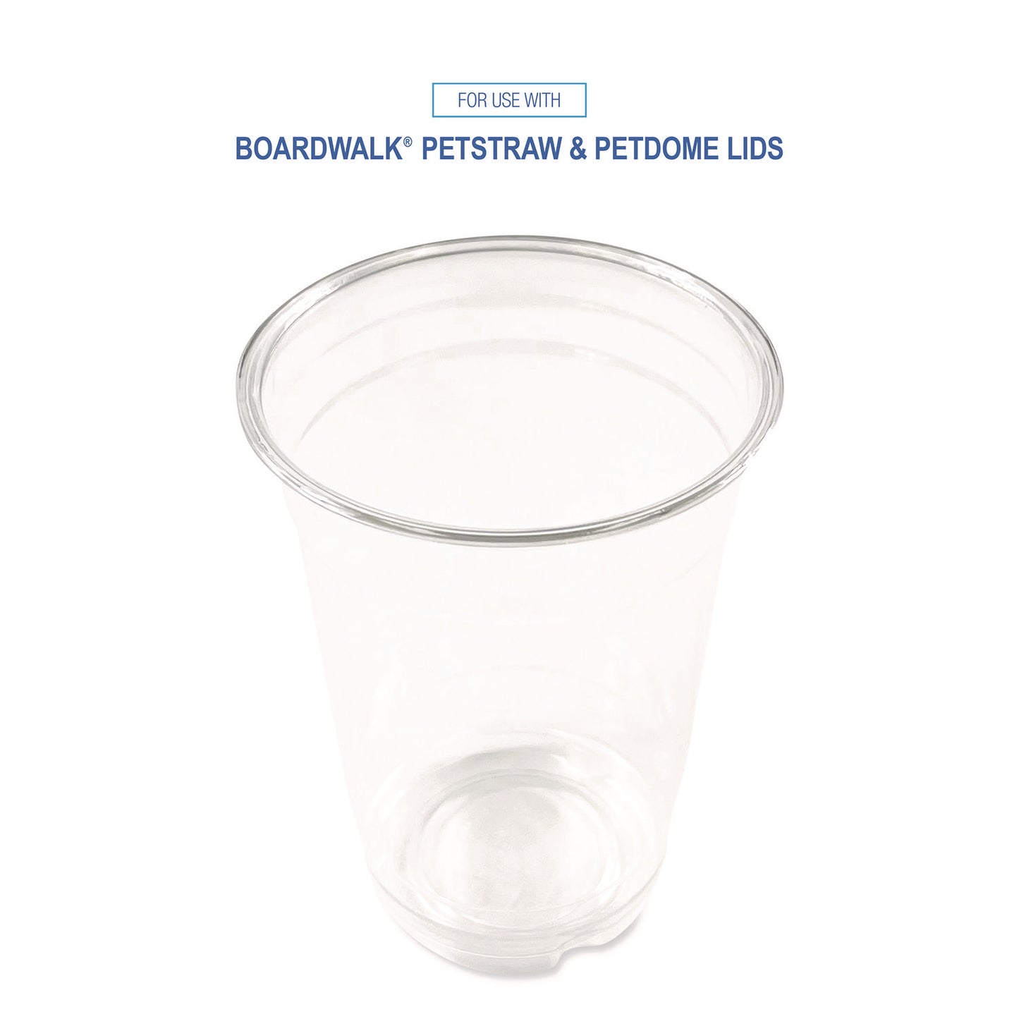 Boardwalk Clear Plastic PET Cups, 14 oz, 50/Pack (PET14PK)