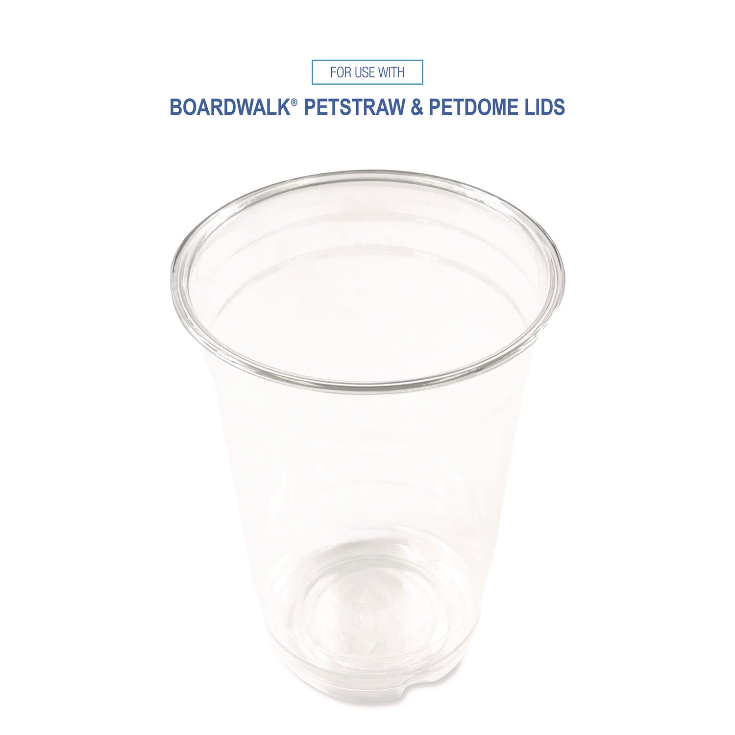 Boardwalk Clear Plastic PET Cups, 14 oz, 50/Pack (PET14PK)