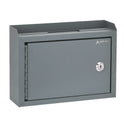 AdirOffice Medium Size Steel Multi-Purpose Secure Drop Box, 9.8 x 3.4 x 7.5, Gray (I63102GRY)