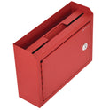 AdirOffice Medium Size Steel Multi-Purpose Secure Drop Box, 9.8 x 3.4 x 7.5, Red (I63102RED)
