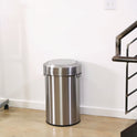 HLS Commercial Swing Top Trash Can, 17 gal, Stainless Steel, Silver (HLS17FTS)