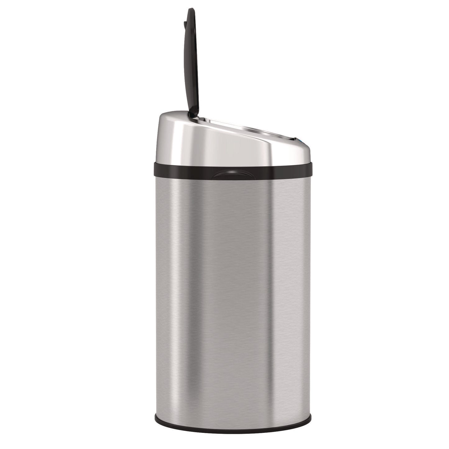 HLS Commercial Sensor Trash Can, 8 gal, Plastic/Stainless Steel, Silver (HLS08RCB)