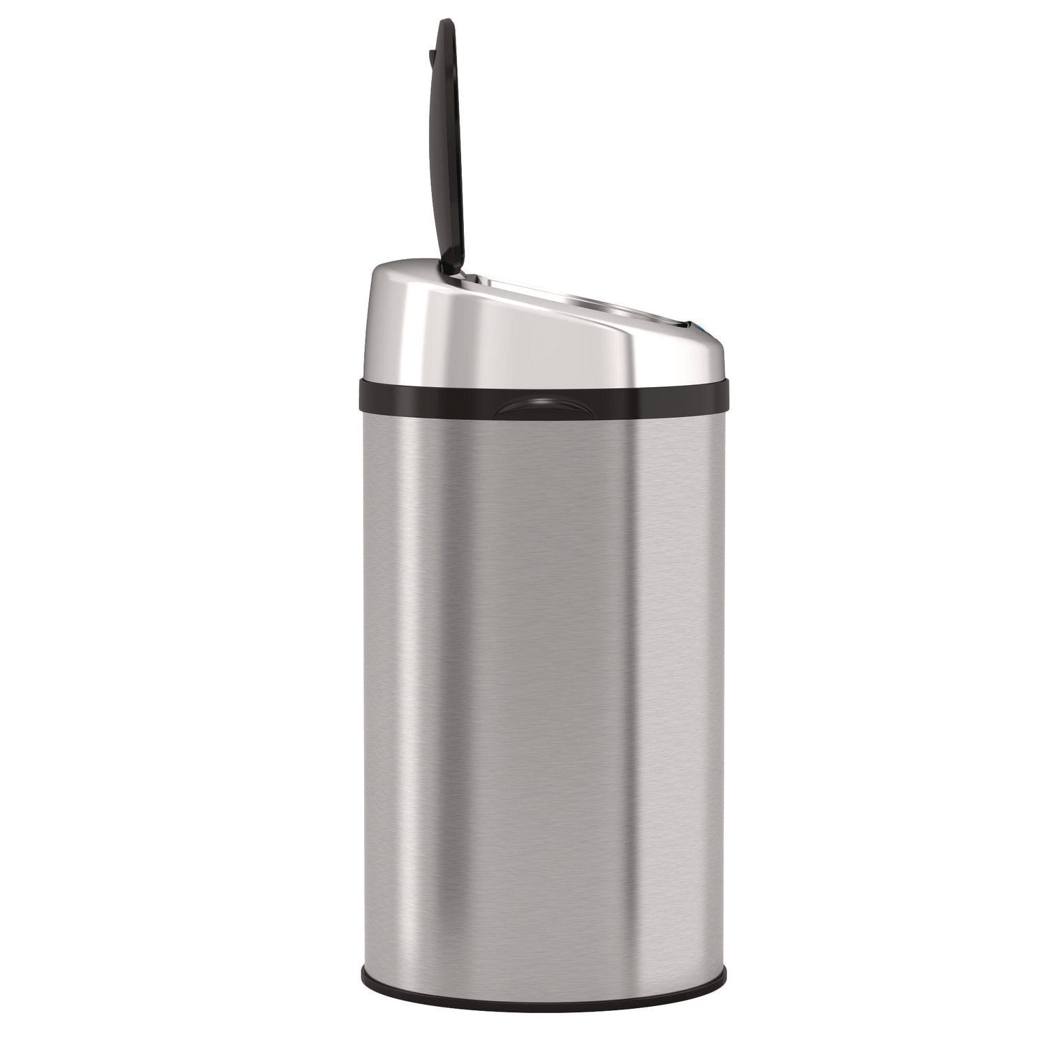 HLS Commercial Sensor Trash Can, 8 gal, Plastic/Stainless Steel, Silver (HLS08RCB)