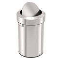 HLS Commercial Swing Top Trash Can, 17 gal, Stainless Steel, Silver (HLS17FTS)