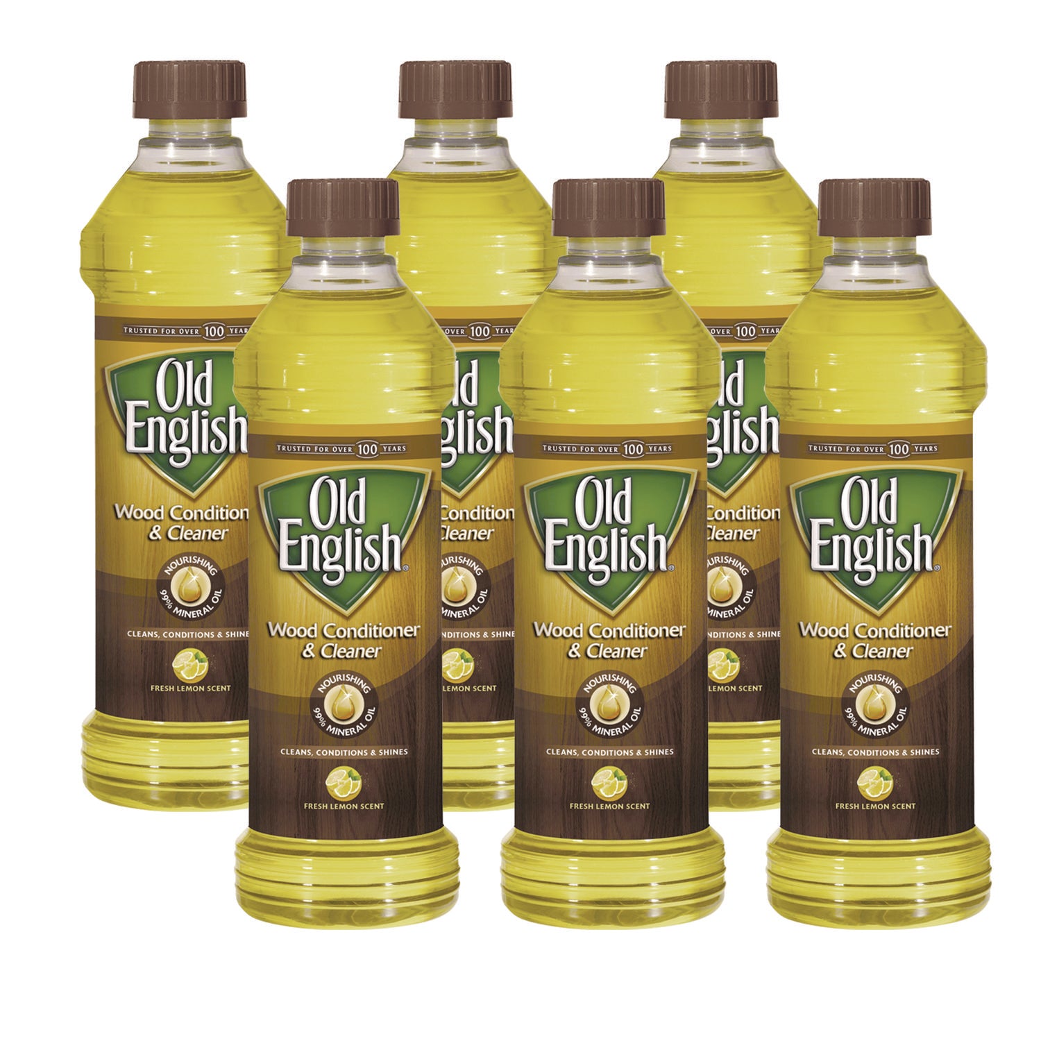 OLD ENGLISH Oil, Furniture, Fresh Lemon, 16 oz Bottle, 6/Carton (75143CT)