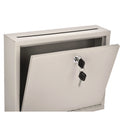 AdirOffice Large Size Steel Multi-Purpose Secure Drop Box, 12 x 3 x 10, Beige (I63103BEI)