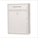 AdirOffice Large Ultimate Secure Drop Box Wall Mounted Mail Box, 11.2 x 4.7 x 16.2, White (I63104WHI)