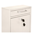 AdirOffice Medium Ultimate Wall Mounted Mail Box, 10.4 x 4.5 x 12, White (I63105WHI)