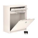 AdirOffice Medium Ultimate Wall Mounted Mail Box, 10.4 x 4.5 x 12, White (I63105WHI)