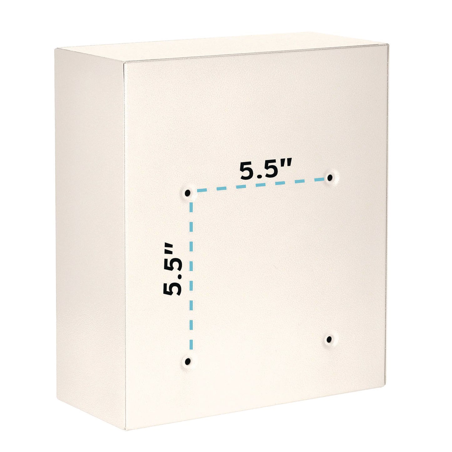 AdirOffice Medium Ultimate Wall Mounted Mail Box, 10.4 x 4.5 x 12, White (I63105WHI)