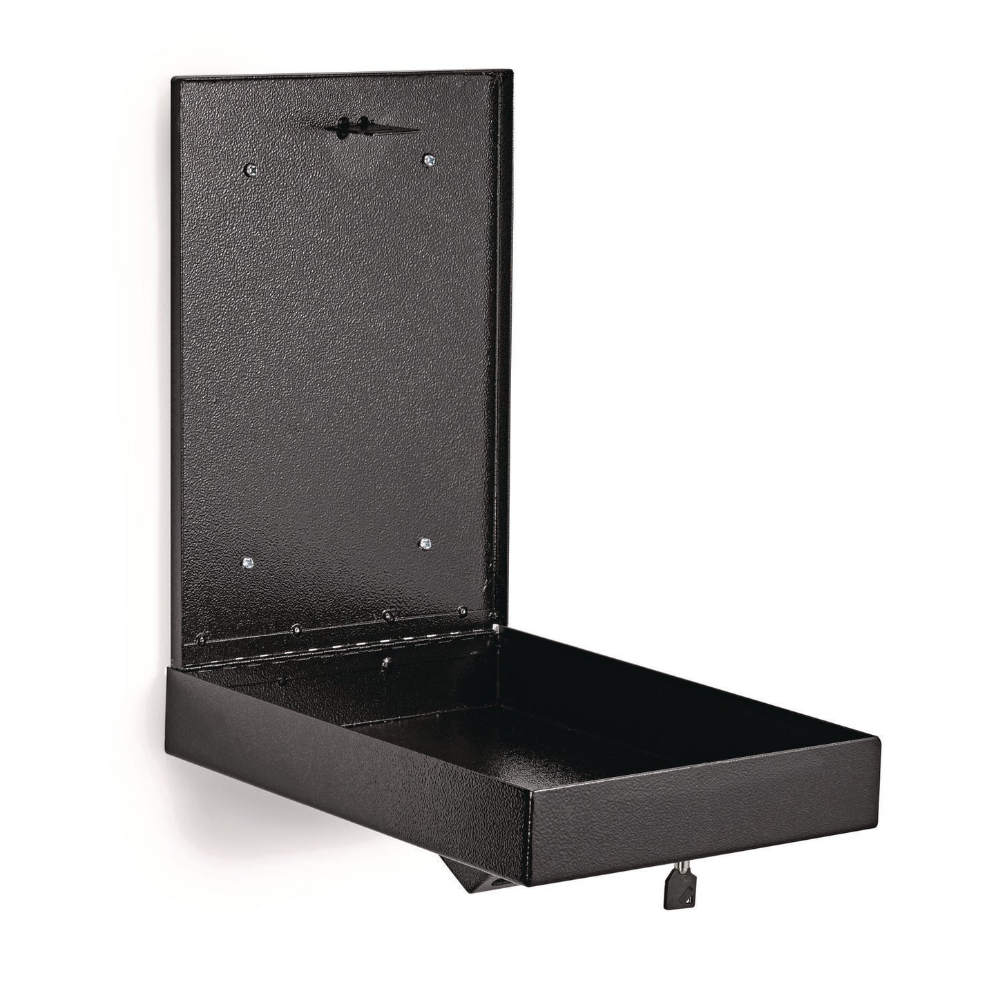 AdirOffice Large Wall Mounted Weatherproof Steel Secure Drop Box, 11 x 2.4 x 16, Black (I63114BLK)