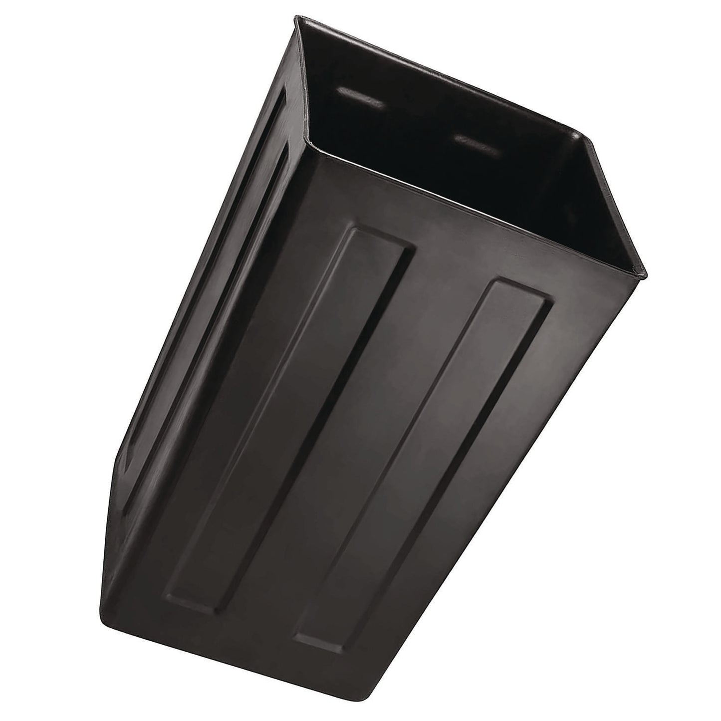 Alpine 40 Gallon Rigid Plastic Waterproof Square Trash Can Insert Liner for Indoor/Outdoor Trash Can, Plastic, Black (ALPA01)